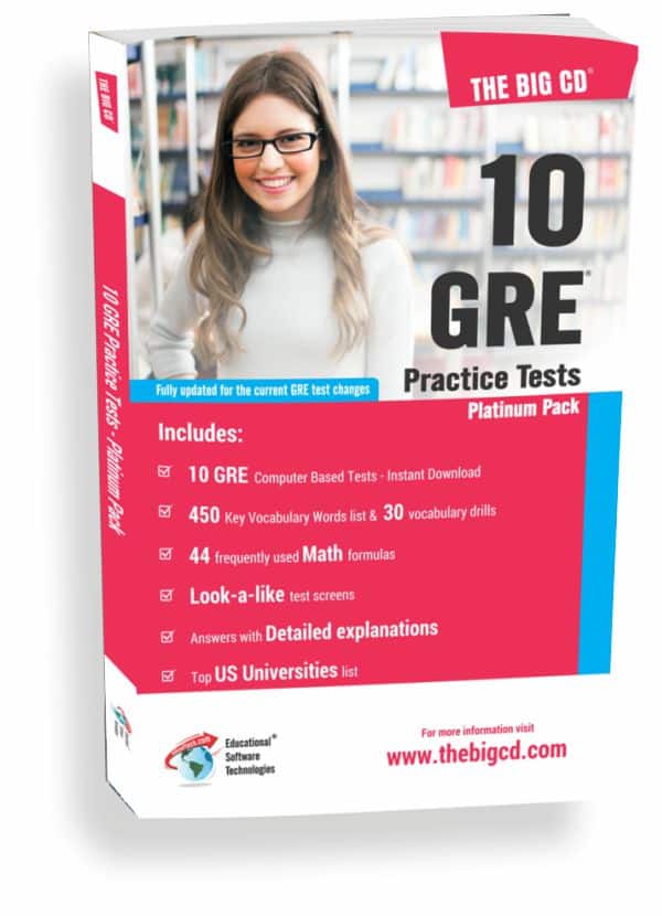 10 GRE® Practice Tests – Platinum Pack