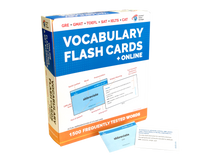 Load image into Gallery viewer, 1500 VOCABULARY FLASH CARDS + ONLINE for GRE GMAT SAT CAT – HIGH QUALITY Vocabulary FLASH CARDS + 50 Online Exercises
